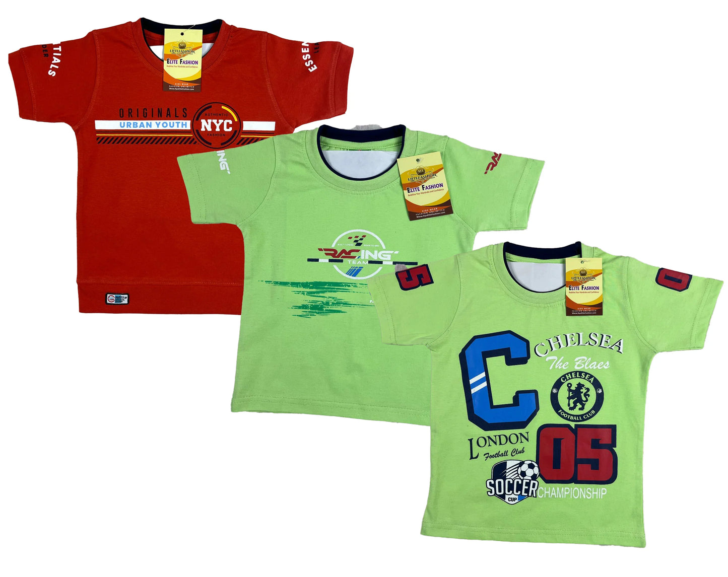 Boys Cotton Sleeve T-shirt 3 Set (3 Years - 9 Years)