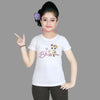 Girl’s Blossom Panda Print Cotton White T-shirt (3 – 9 Years)
