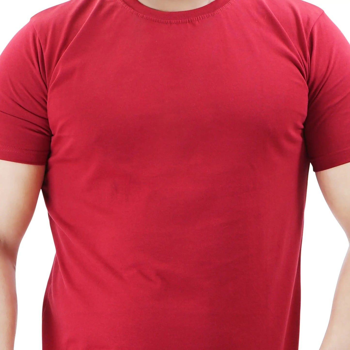 Men’s Short Sleeve Cotton Red T-shirt