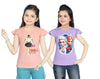 Girl's Cotton Sleeve T-shirt 2 Set (3 Years - 9 Years)