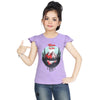 Girl’s Mountain Print Cotton Violet T-shirt (3 – 9 Years)