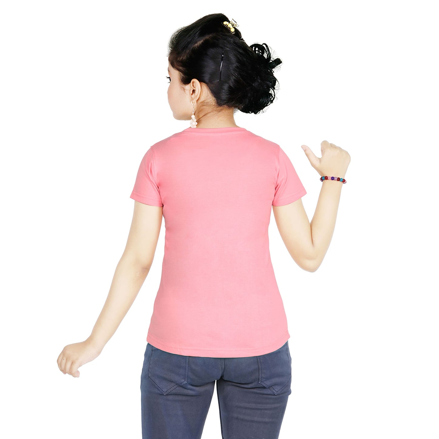 Girl’s kittens Print Cotton Pink T-shirt (3 – 9 Years)