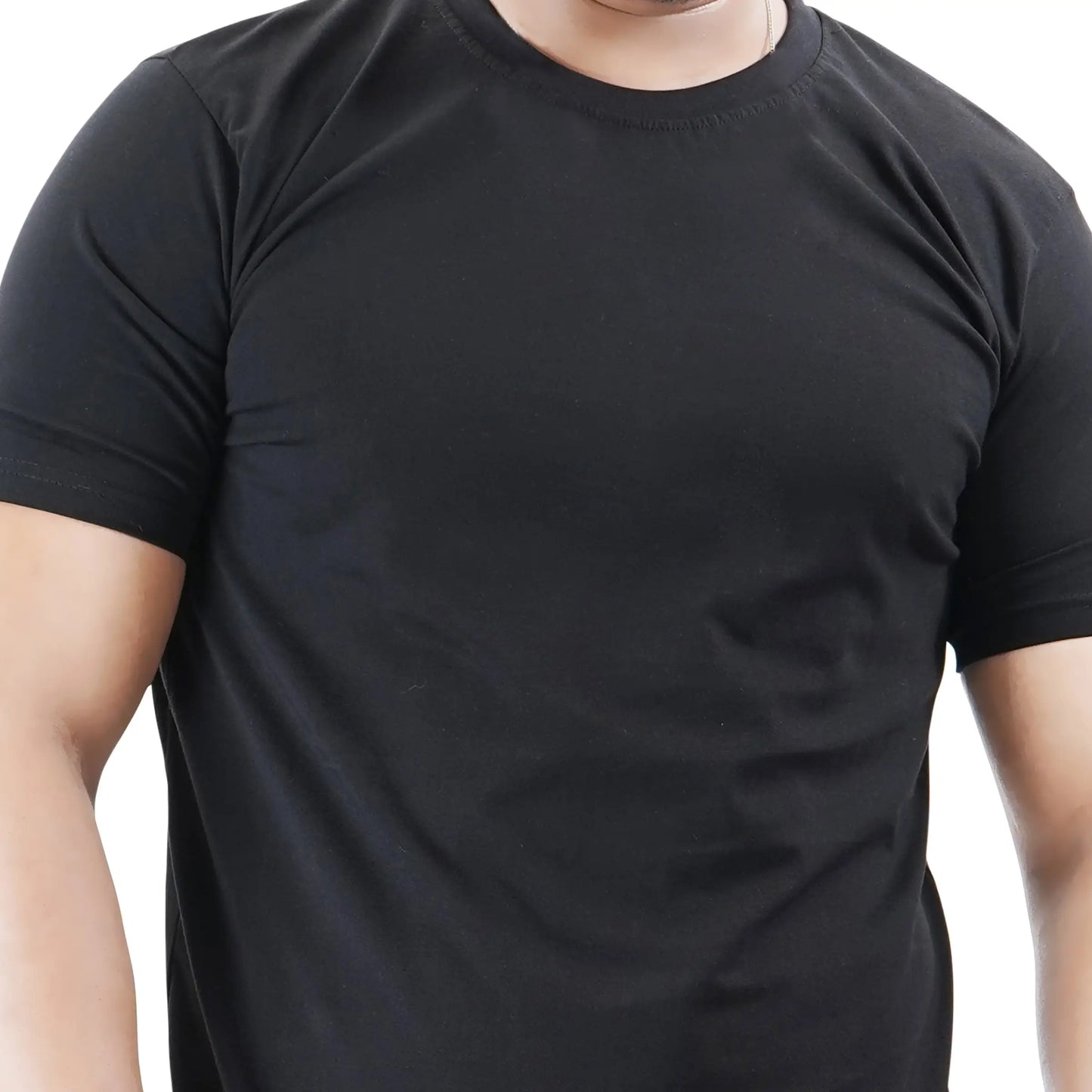 Men’s Short Sleeve Cotton Black T-shirt