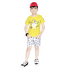 Toddler Boy's Cotton Short Sleeve Yellow T-shirt (6 Months - 7 Years)