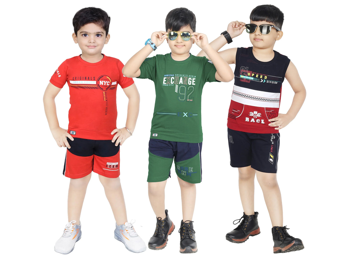 Boys Cotton Sleeve T-shirt 3 Set (3 Years - 9 Years)