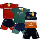 Boy's Cotton Sleeve T-shirt with Shorts 3 Set (3 Years - 9 Years)