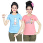 Girl's Cotton Sleeve T-shirt 2 Set (3 Years - 9 Years)