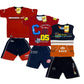 Boy's Cotton Sleeve T-shirt with Shorts 3 Set (3 Years - 9 Years)