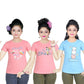 Girl's Cotton Sleeve T-shirt 3 Set (3 Years - 9 Years)