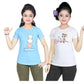 Girl's Cotton Sleeve T-shirt 2 Set (3 Years - 9 Years)