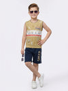 Kids half sleeve t-shirt and pant combo - Design SPEED