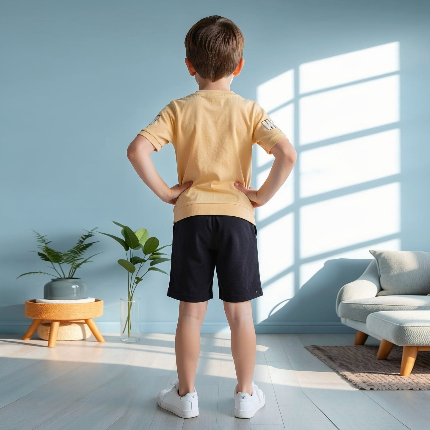 Kids half sleeve t-shirt and pant combo - Design DIFFERENT