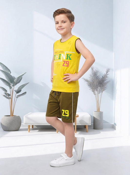 Kids half sleeve t-shirt and pant combo - Design Think29