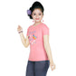 Girl’s Butterfly Print Cotton Pink T-shirt (3 – 9 Years)