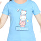Girl’s kittens Print Cotton Sky Blue T-shirt (3 – 9 Years)