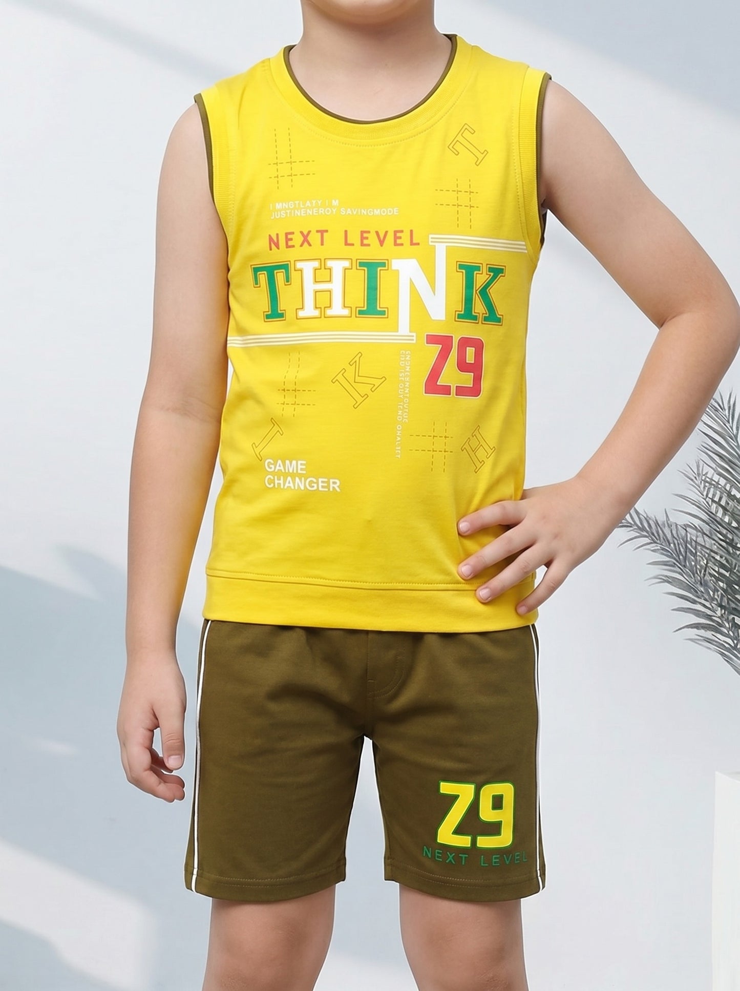 Kids half sleeve t-shirt and pant combo - Design Think29