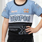Kids half sleeve t-shirt and pant combo - Design Weapon