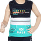 Toddler Boy's Cotton Sleeveless Top Tank Blue T-shirt (6 Months - 7 Years)