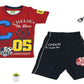 Toddler Boy's Cotton Short Half Sleeve T-Shirt and Short Combo Set (4 - 7 Years)