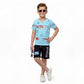 Toddler Boy's Cotton Short Half Sleeve Red T-Shirt