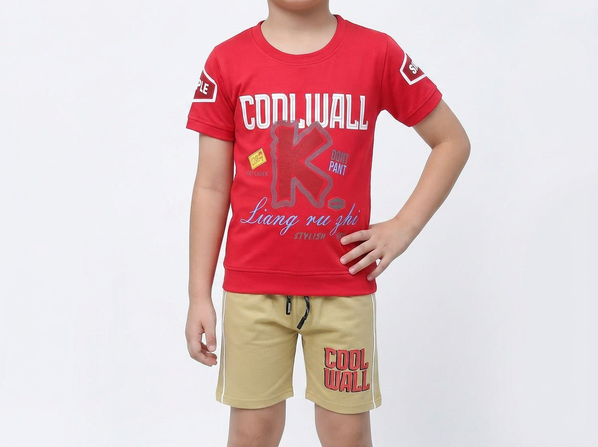 Kids half sleeve t-shirt and pant combo