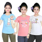 Girl's Cotton Sleeve T-shirt 3 Set (3 Years - 9 Years)
