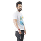 Men’s Short Sleeve Cotton Graphic White T-shirt