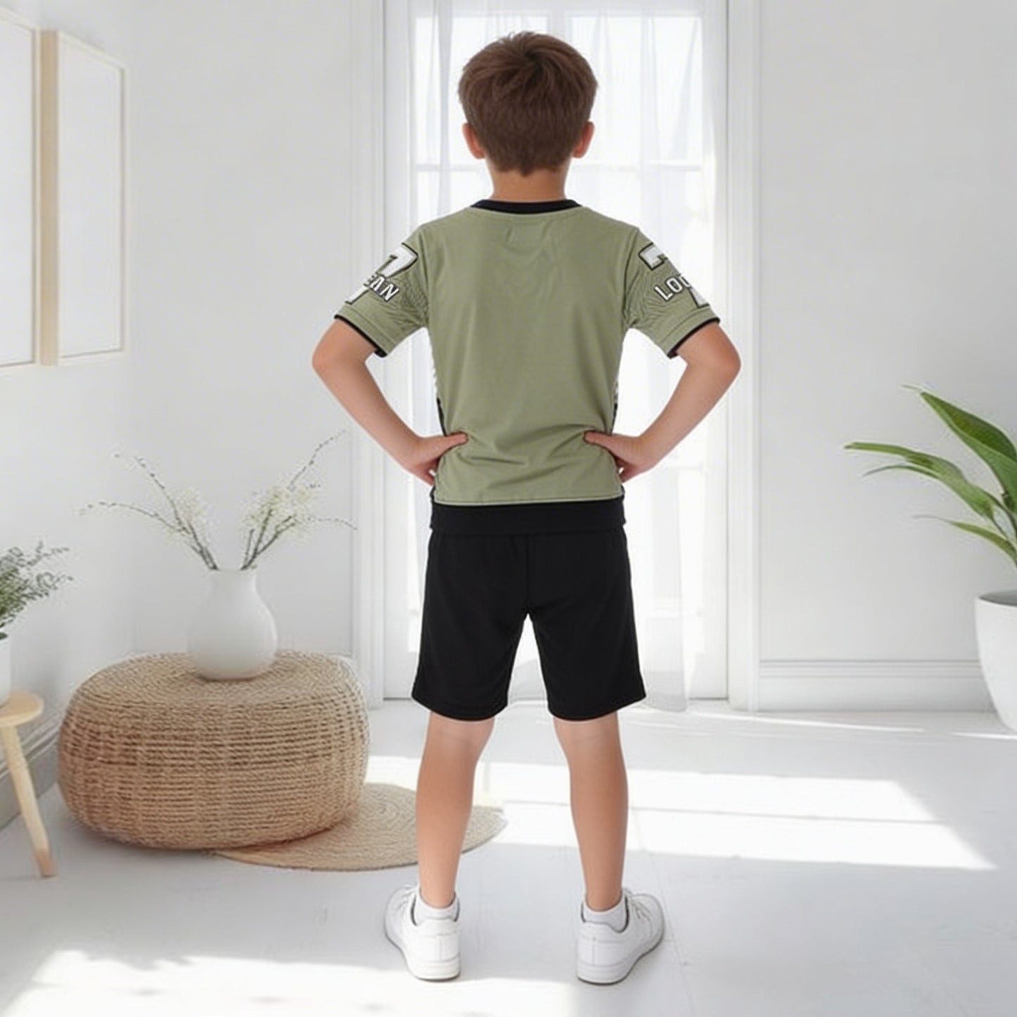 Kids half sleeve t-shirt and pant combo - Design Weapon