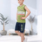 Kids half sleeve t-shirt and pant combo - Design SPEED