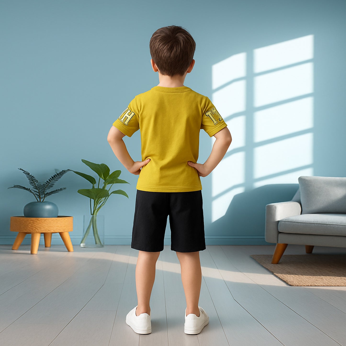 Kids half sleeve t-shirt and pant combo - Design DIFFERENT