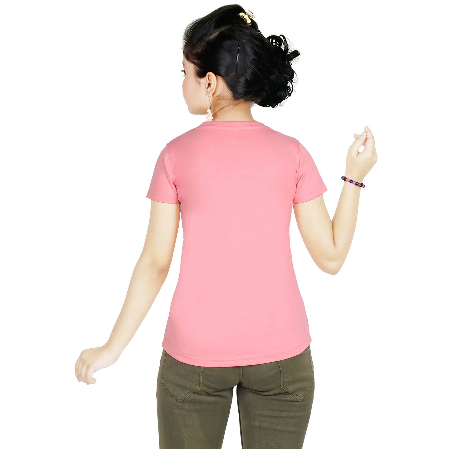 Girl’s Blossom Panda Print Cotton Pink T-shirt (3 – 9 Years)