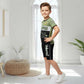 Kids half sleeve t-shirt and pant combo - Design Weapon