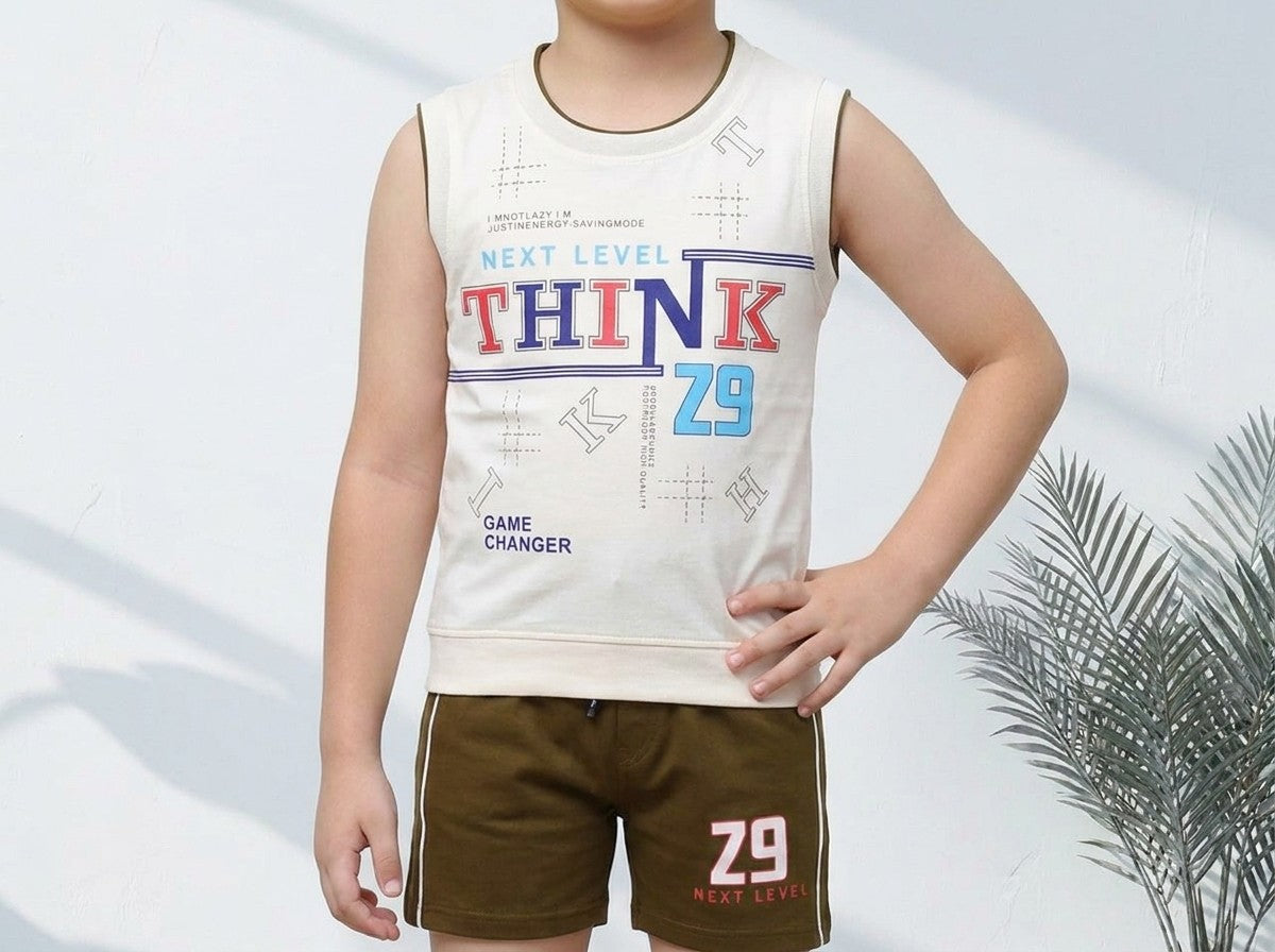 Kids half sleeve t-shirt and pant combo - Design Think29