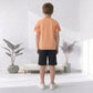 Toddler Boy's Cotton Short Half Sleeve Red T-Shirt
