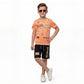 Toddler Boy's Cotton Short Half Sleeve Red T-Shirt