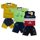 Boy's Cotton Sleeve T-shirt with Shorts 3 Set (3 Years - 9 Years)