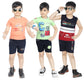 Boy's Cotton Sleeve T-shirt with Shorts 3 Set (3 Years - 9 Years)