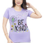 Ayu Elite Fashion Women Regular Fit Violet T-Shirt
