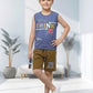 Kids half sleeve t-shirt and pant combo - Design Think29