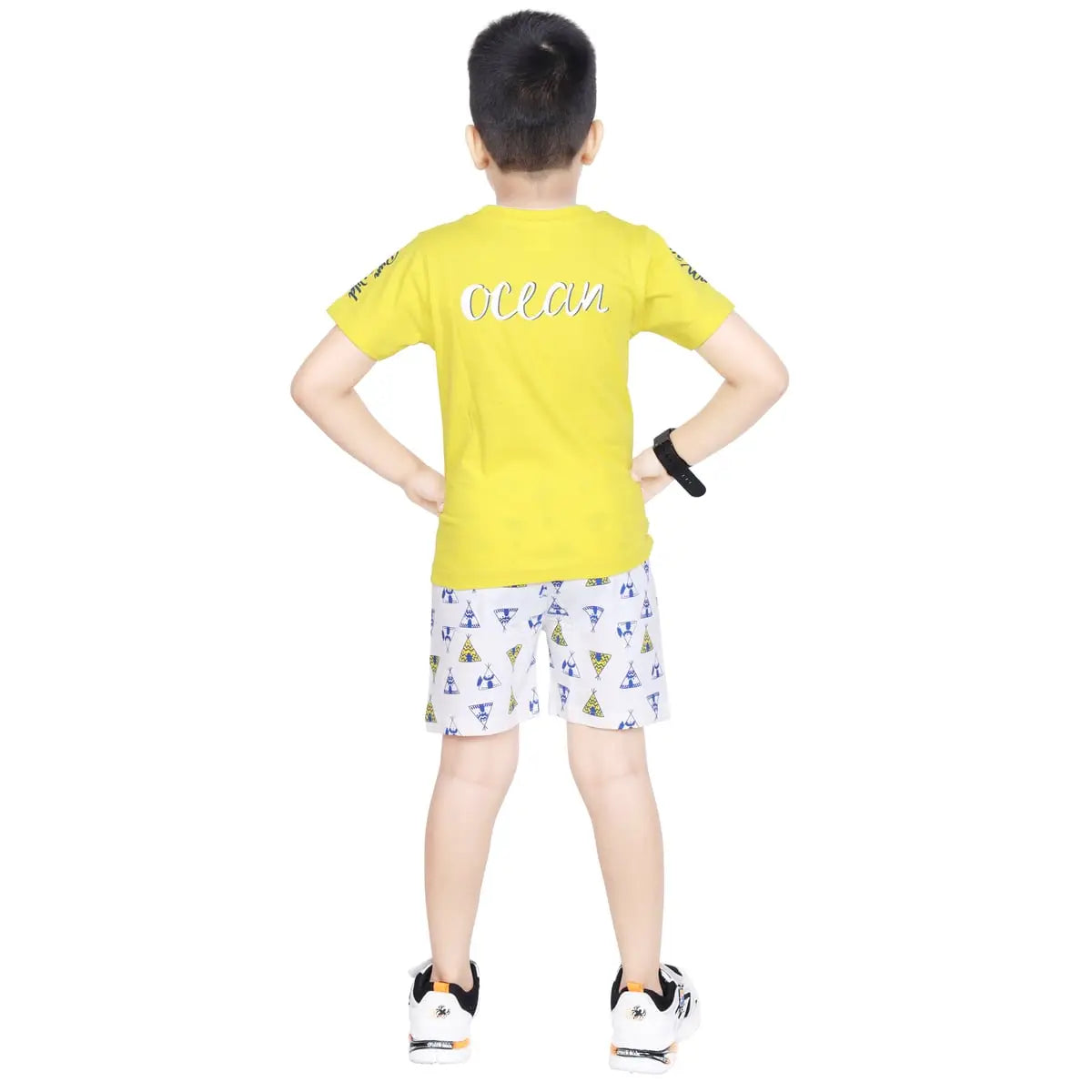 Toddler Boy's Cotton Short Sleeve Yellow T-shirt (6 Months - 7 Years)