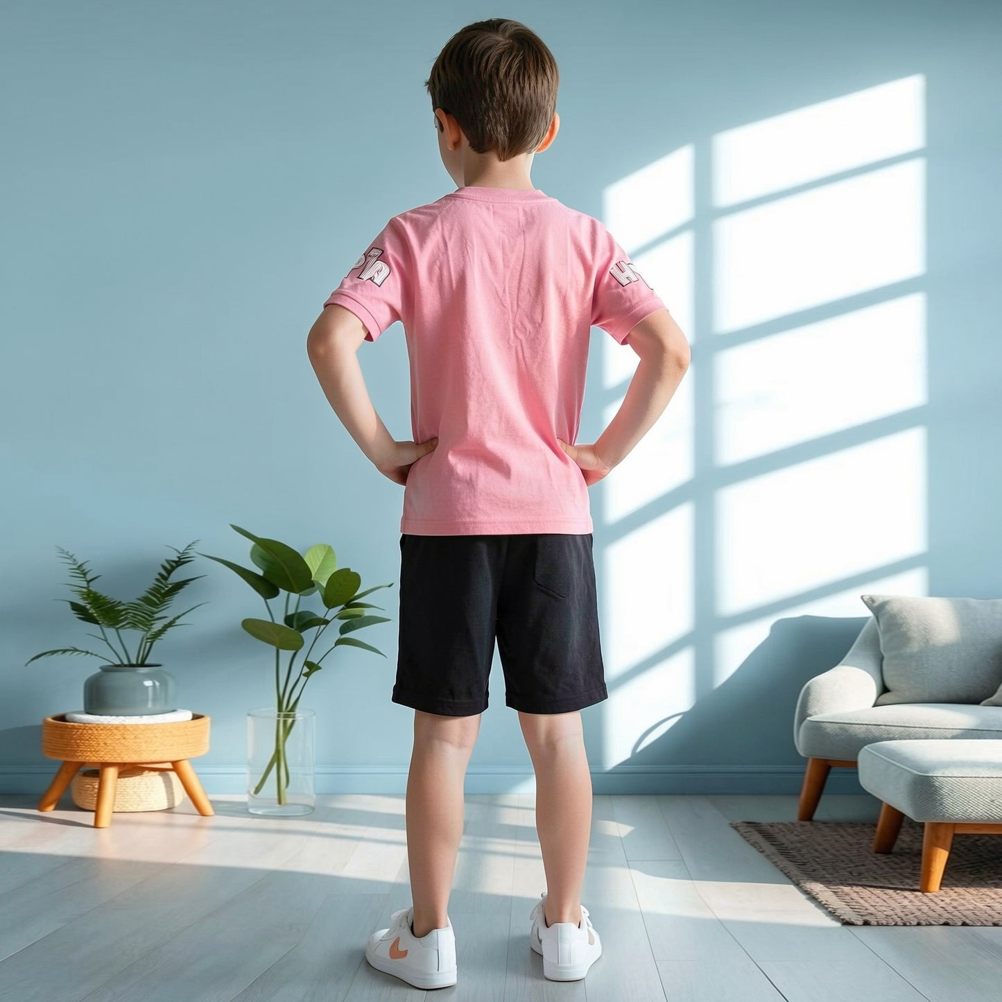 Kids half sleeve t-shirt and pant combo - Design DIFFERENT