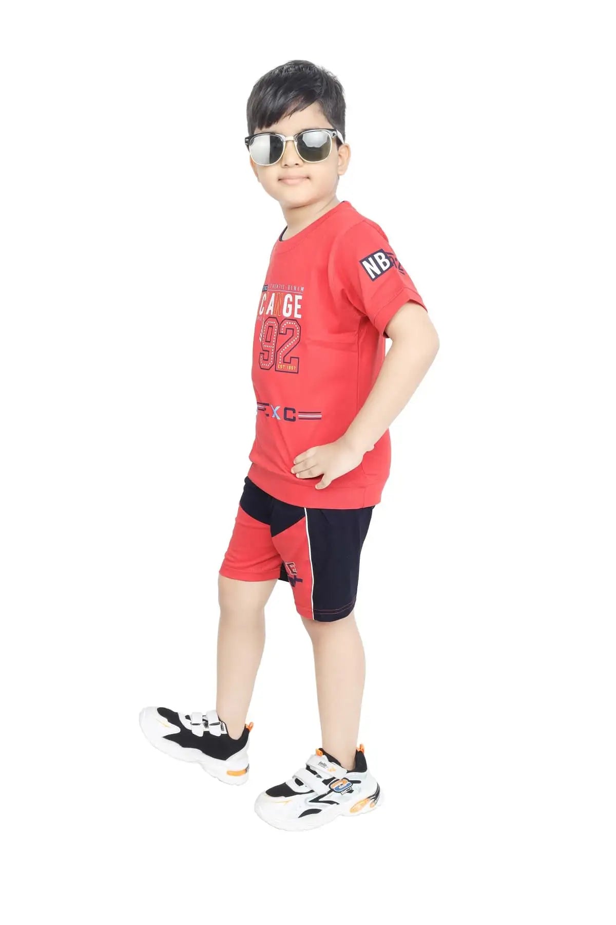 Toddler Boy's Cotton Short Half Sleeve T-Shirt Red (6 Months - 6 Years)