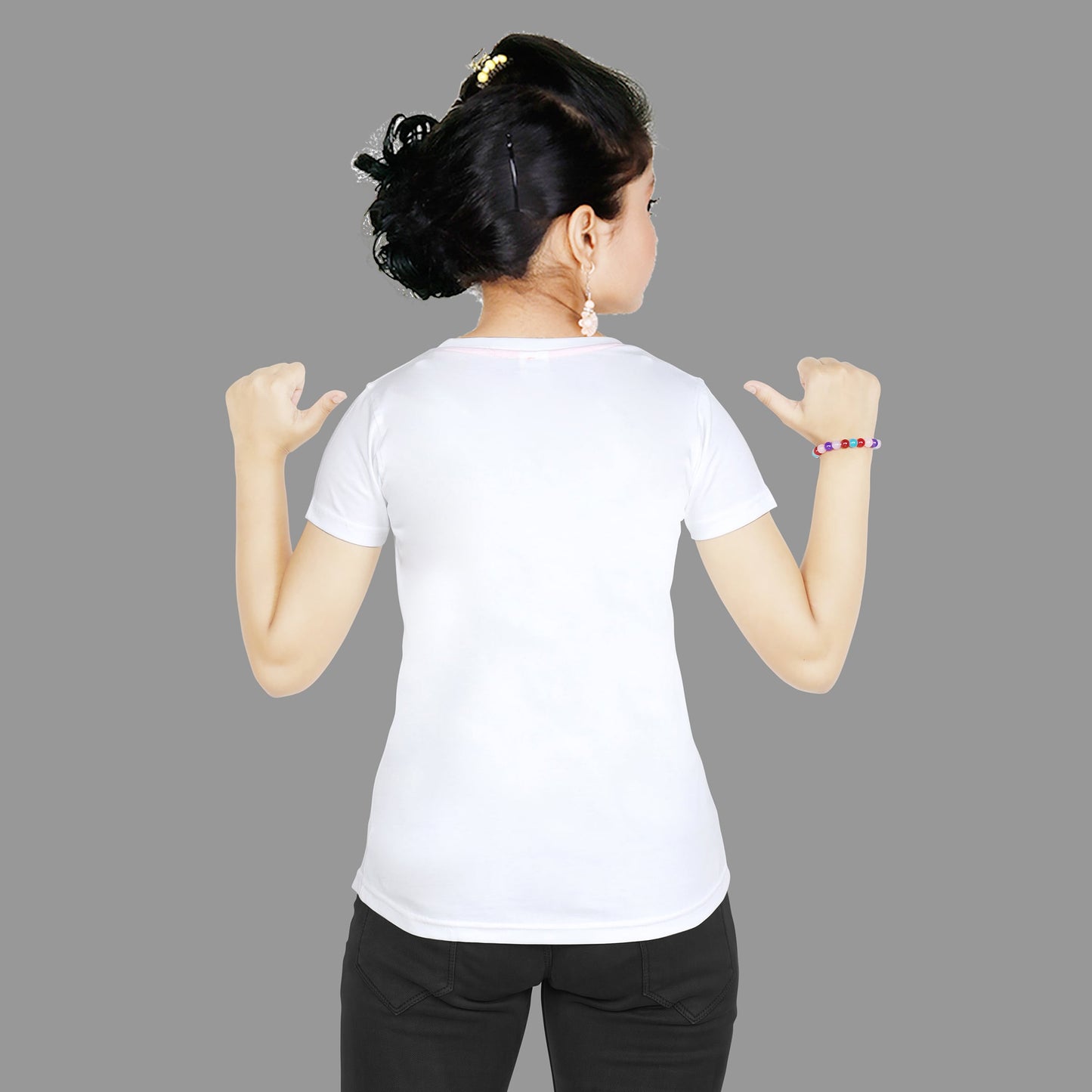 Girl’s kittens Print Cotton White T-shirt (3 – 9 Years)