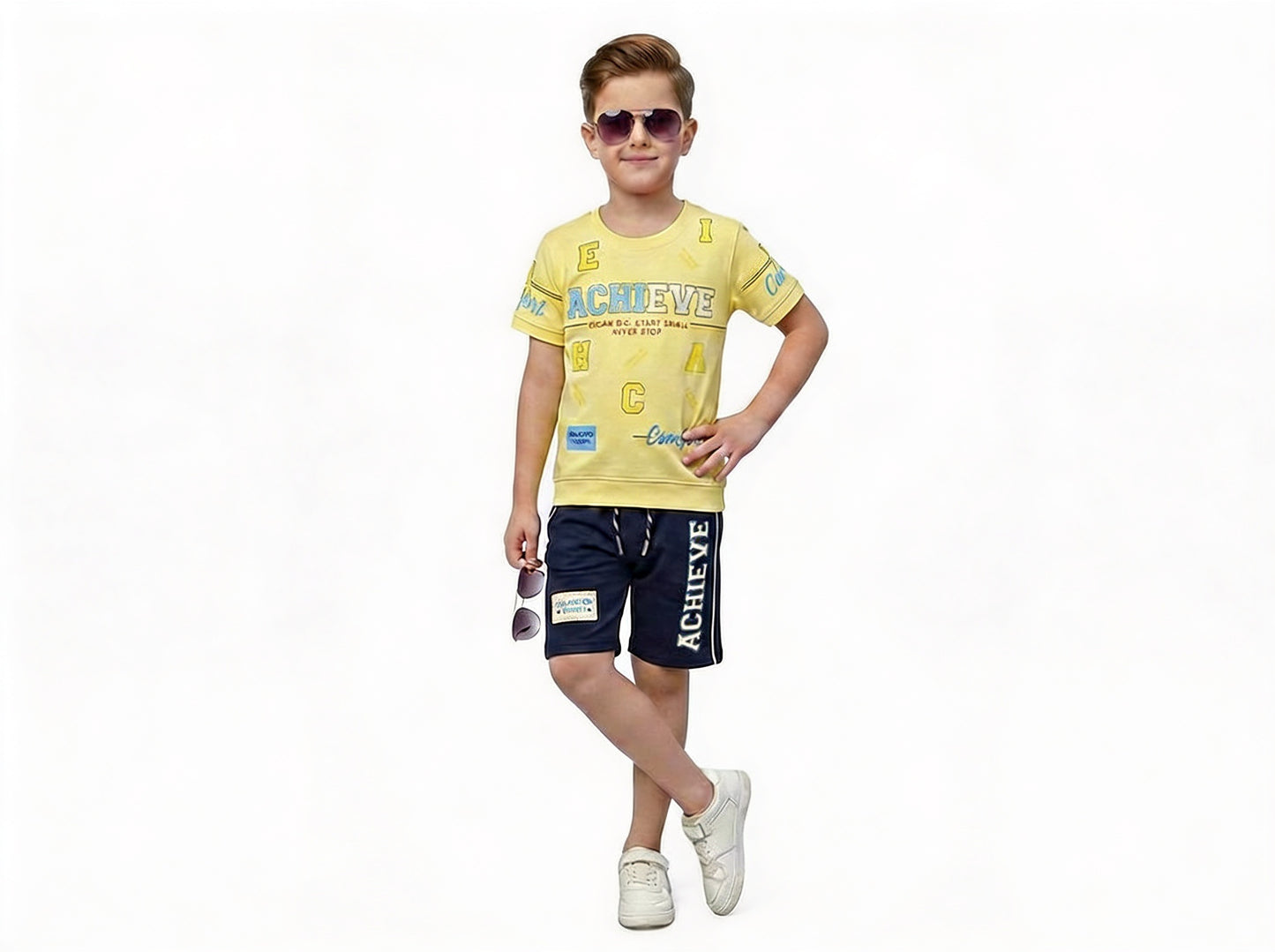 Toddler Boy's Cotton Short Half Sleeve Red T-Shirt