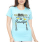 Ayu Elite Fashion Women Regular Fit Blue T-Shirt