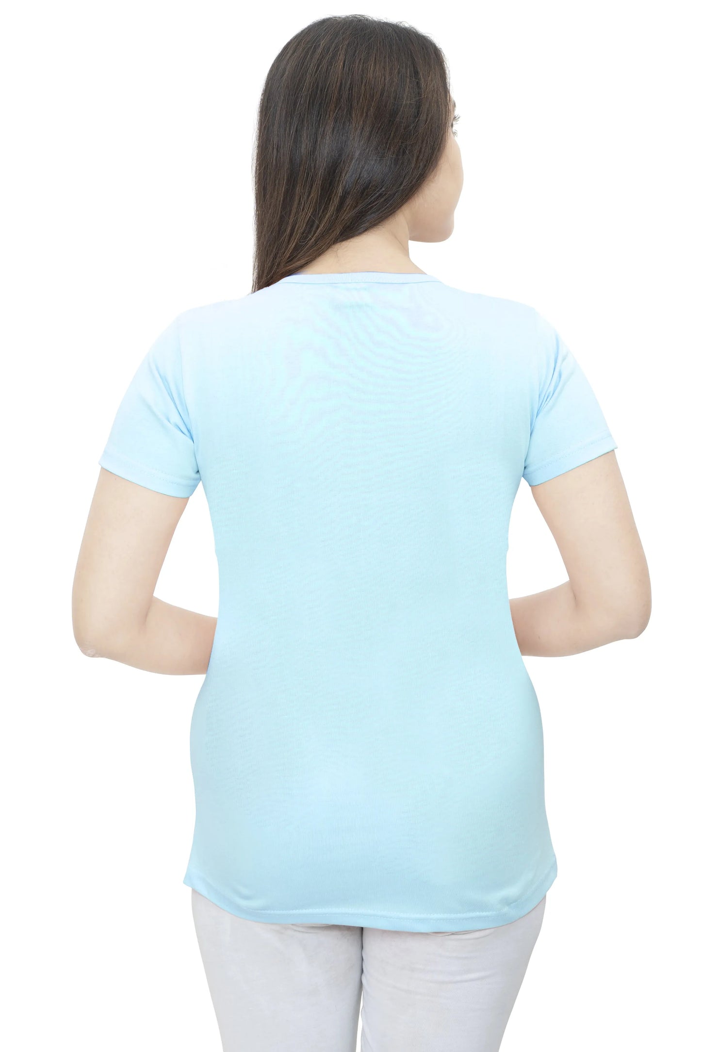 Ayu Elite Fashion Women Regular Fit Blue T-Shirt