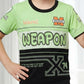 Kids half sleeve t-shirt and pant combo - Design Weapon