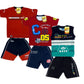 Boy's Cotton Sleeve T-shirt with Shorts 3 Set (3 Years - 9 Years)