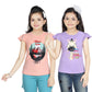Girl's Cotton Sleeve T-shirt 2 Set (3 Years - 9 Years)