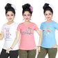 Girl's Cotton Sleeve T-shirt 3 Set (3 Years - 9 Years)